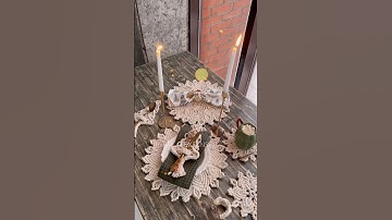 🍽️Macrame Snowflake Placemat #macrametutorial #snowflakes #tablesetting #xmasdecorations #macrame