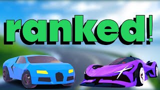 Every Supercar Ranked ft. phindr and NoGoodNik! | Roblox Jailbreak