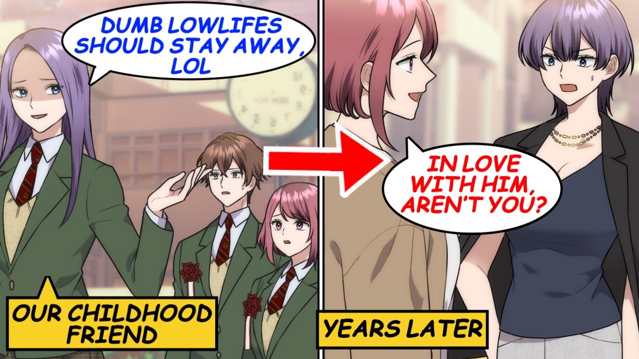 On graduation day, our childhood friend looked down on us and left. A few years later...! [Manga]