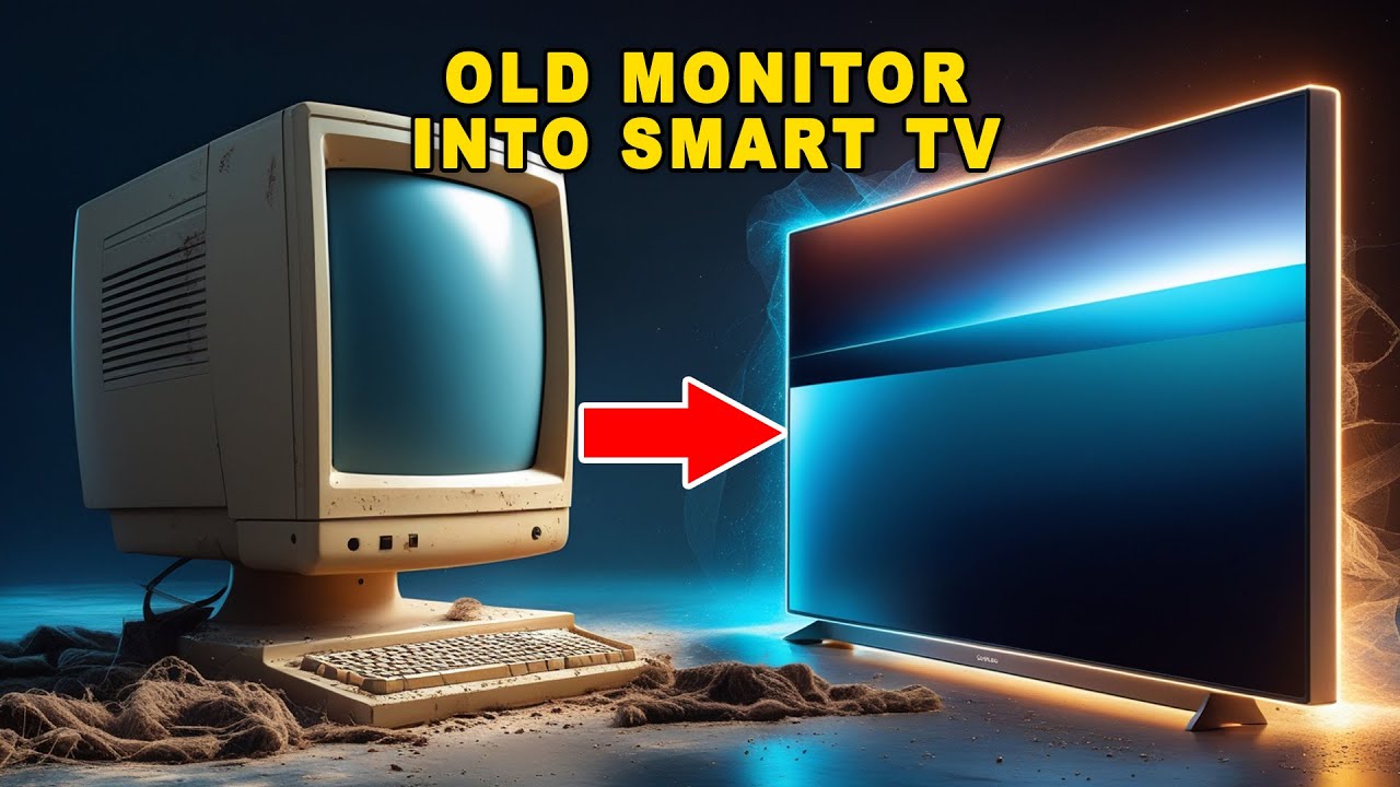 How To Convert Old Monitor Into Smart TV - Old CRT TV To Smart TV - YouTube