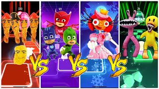 Tiles Hop - Gegagedigedagedago vs PJ Masks vs Princess Loolilalu vs cyan yellow rainbow #tileshop