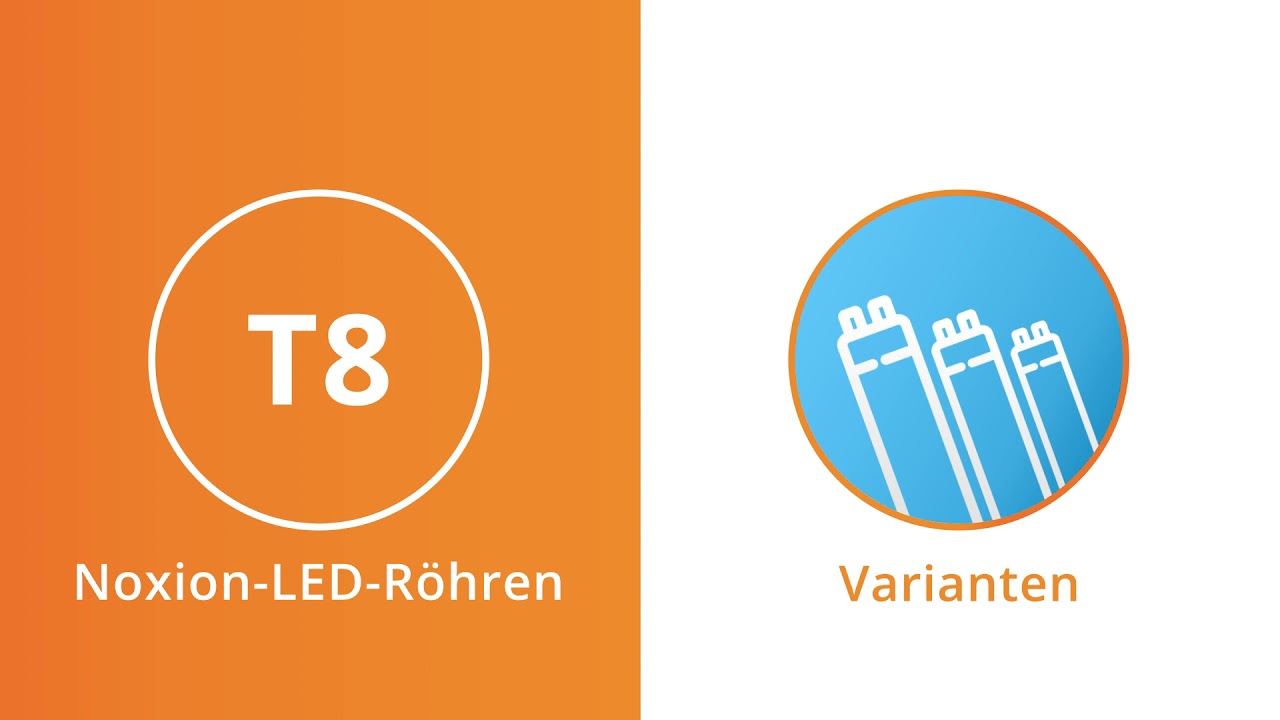 Varianten von LED-Röhren | Noxion T8 | Standard, Exteme HO, Extreme HO HF, Extreme UO