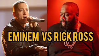 The Story Of Rick Ross Challenging Eminem To A Rap Battle #eminem