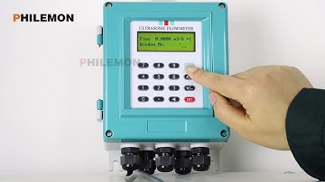 Wall mount ultrasonic flow meter setting solidify