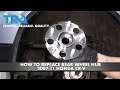 How To Replace Rear Wheel Hub and Bearings 2007-11 Honda CR-V