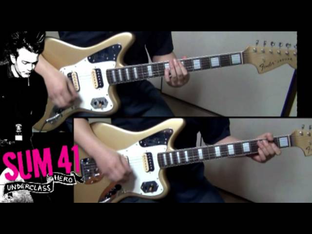 Sum 41 - Underclass Hero (Guitar Cover ★ Lead & Rhythm) class=