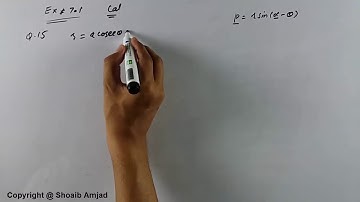 Ex # 7.1 Q.15 | How To Find the Asymptote of the Polar Form of Equations | Calculus