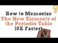 How to Memorize the NEW Elements of the Periodic Table