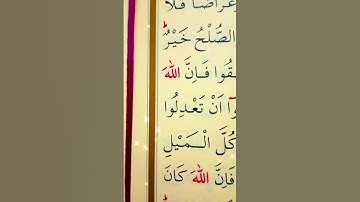 سورة النساء الأية 128 القارئ سعد الغامدي