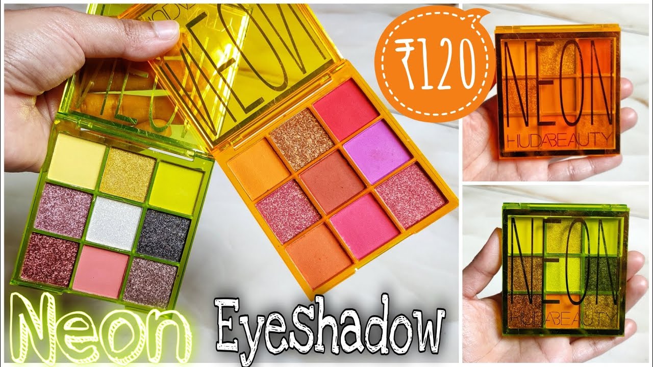 Neon Eyeshadow Palette for ₹120 | Review & Swatches