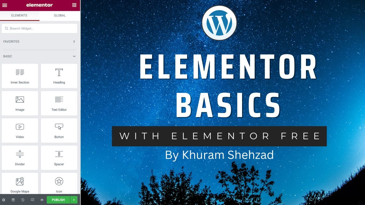 How to Use Elementor Free Page Builder | WordPressTutorial for ...