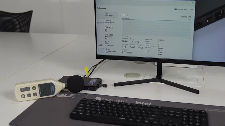 Sound Decibel Measurement of MeLE Overclock4C Mini Computer Running at Full Load