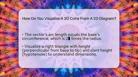 How Do You Visualize A 3D Cone From A 2D Diagram? - All About Geometry