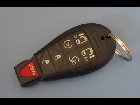 How To Replace Chrysler Town and Country Key Fob Battery DIY 2008 2009 2010 2011 2012 2013 2014 2015