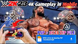 Wwe 2K23 Psp 4K Quality Gameplay In Android Mobile Wwe 2K25 Psp Iso Wwe 2K24 Gameplay In Phone