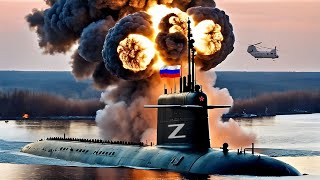 BIG Tragedy in the Black Sea! US troops sank 4 nuclear submarines at the Russian naval base - Arma 3