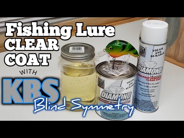How to clear coat a custom-painted fishing lure using KBS Clear