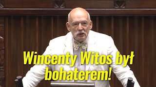 Wincenty Witos był bohaterem okresu międzywojennego. Co z Piłsudskim? JKM, Sejm 28.07.2023 r.