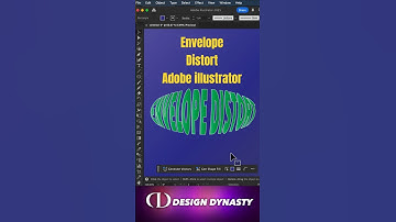 How to use Envelope Distort in Adobe Illustrator #adobeillustratortutorial #designdynasty