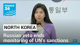 Russian veto ends monitoring of UN's North Korea sanctions • FRANCE 24 English