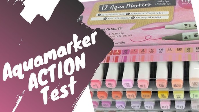 HAUL ACTION: Aqua Markers Partie 1 Tests, nuancier et colorisation