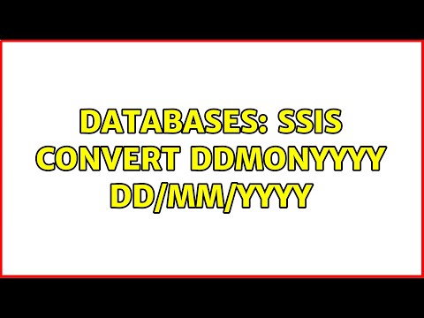 Databases: ssis convert