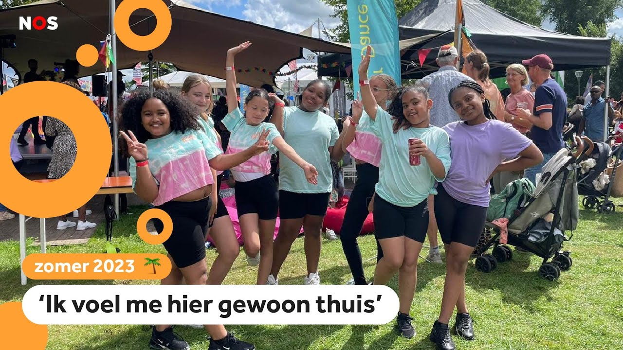 Sue-Layni treedt met haar dansgroep op op groot festival