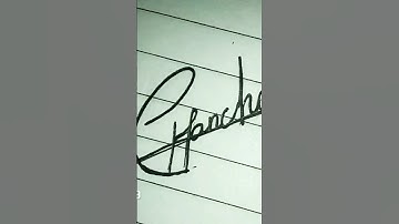 Chanchal signature style #shortsfeed #viral #signature #drawing