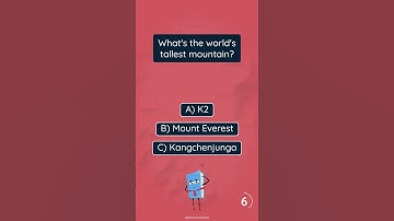 Quiz #1: Tallest Mountain