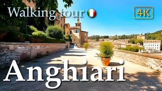 Anghiari (Tuscany), Italy【Walking Tour】History in Subtitles  4K