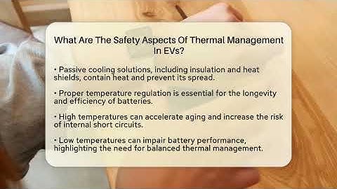 What Are The Safety Aspects Of Thermal Management In EVs? - Talking Tech Trends