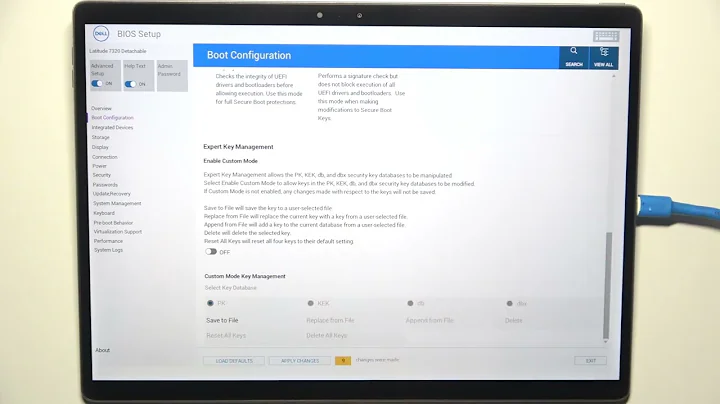 DELL 7320 Detachable – Cara Ubah Urutan Boot di BIOS
