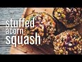 stuffed acorn squash (vegan Thanksgiving) | hot for food