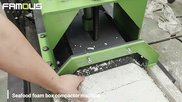 seafood box compactor/seafood foam compactor/seafood foam box compactor/foam compactor/eps compactor