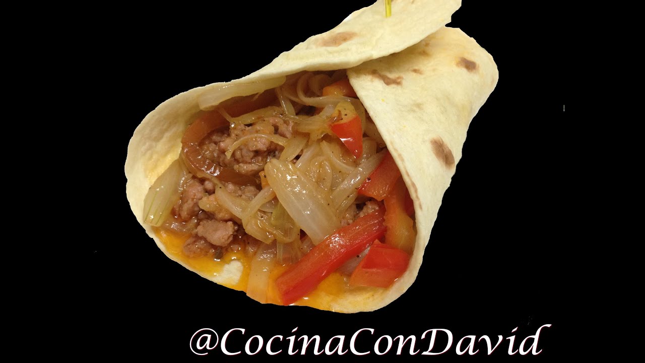Burrito Picante De Ternera Y Verduras Cocina Con David Youtube 