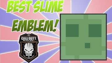Black Ops 2 BEST Slime Emblem Editor Tutorial (Minecraft Slime Face COD BO2)