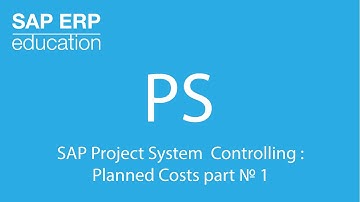 SAP Project System Controlling : Planned Costs part №1