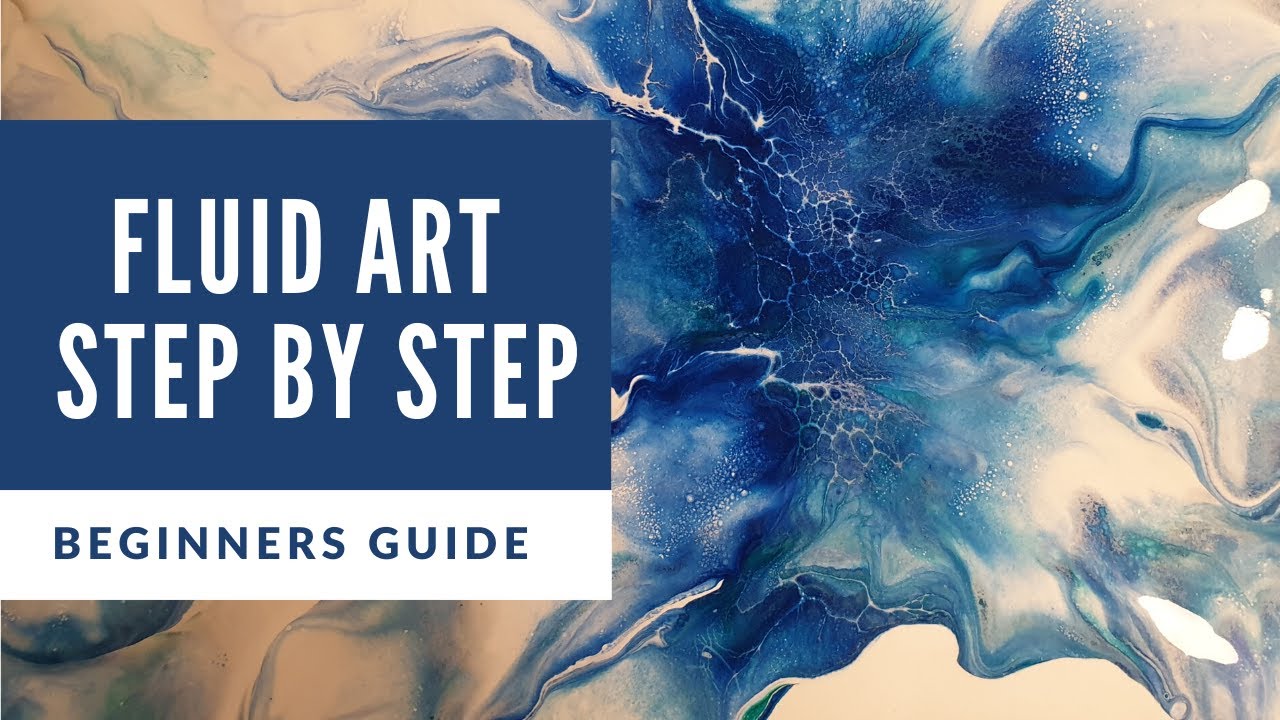 PVA Glue and Acrylic Paint - Ocean Dutch Pour (4) - YouTube
