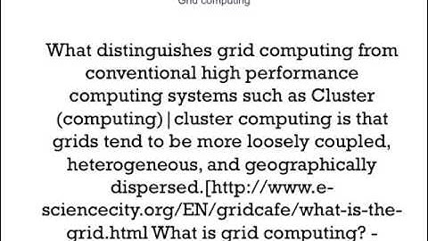 Grid Computing