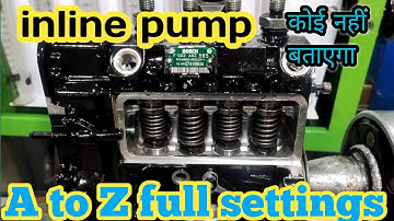 inline pump setting  ! inline pump calibration