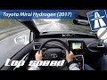 Toyota Mirai Hydrogen Fuel Cell (2017) on German Autobahn - POV Top Speed Drive