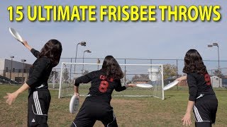 15 Ultimate Frisbee Throws You Should Learn (with slow motion)