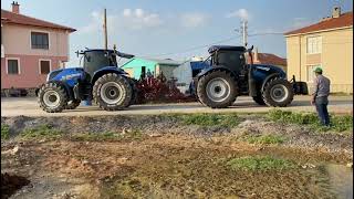 Landi̇ni̇ 210 Hp & New Holand165T -Tiklanma Rekoru Geli̇r Traktör Videoları Traktör Çekişmeleri