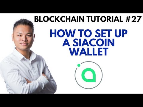 Blockchain Tutorial #27 - How To Setup A Siacoin Wallet