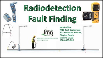 TMG Radiodetection Fault Finding and TDR Tracing.