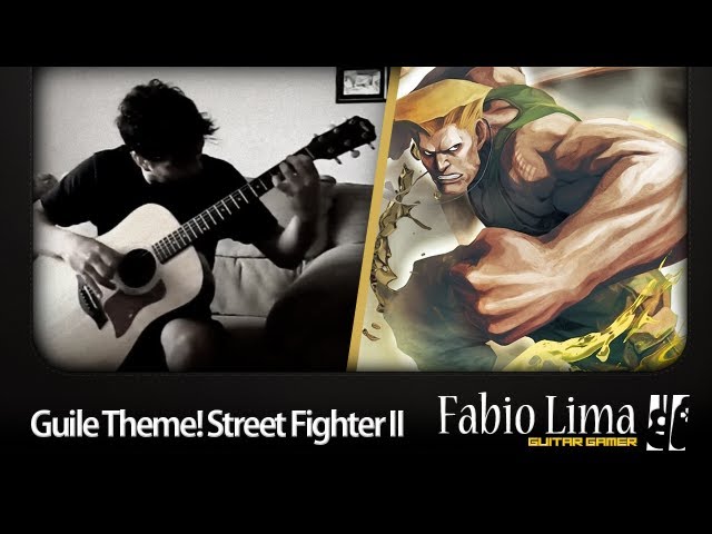 Street Fighter II Guile's Theme on 原声吉他 by GuitarGamer (Fabio Lima)