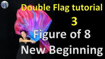 Double Flag Tutorial 3 - Figure of 8 New Beginning - 双旗 - 新的开始