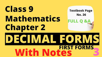 Scert Class 9 Maths Chapter 2 Decimal Forms (With Notes) : Part 3 | Kite Victers