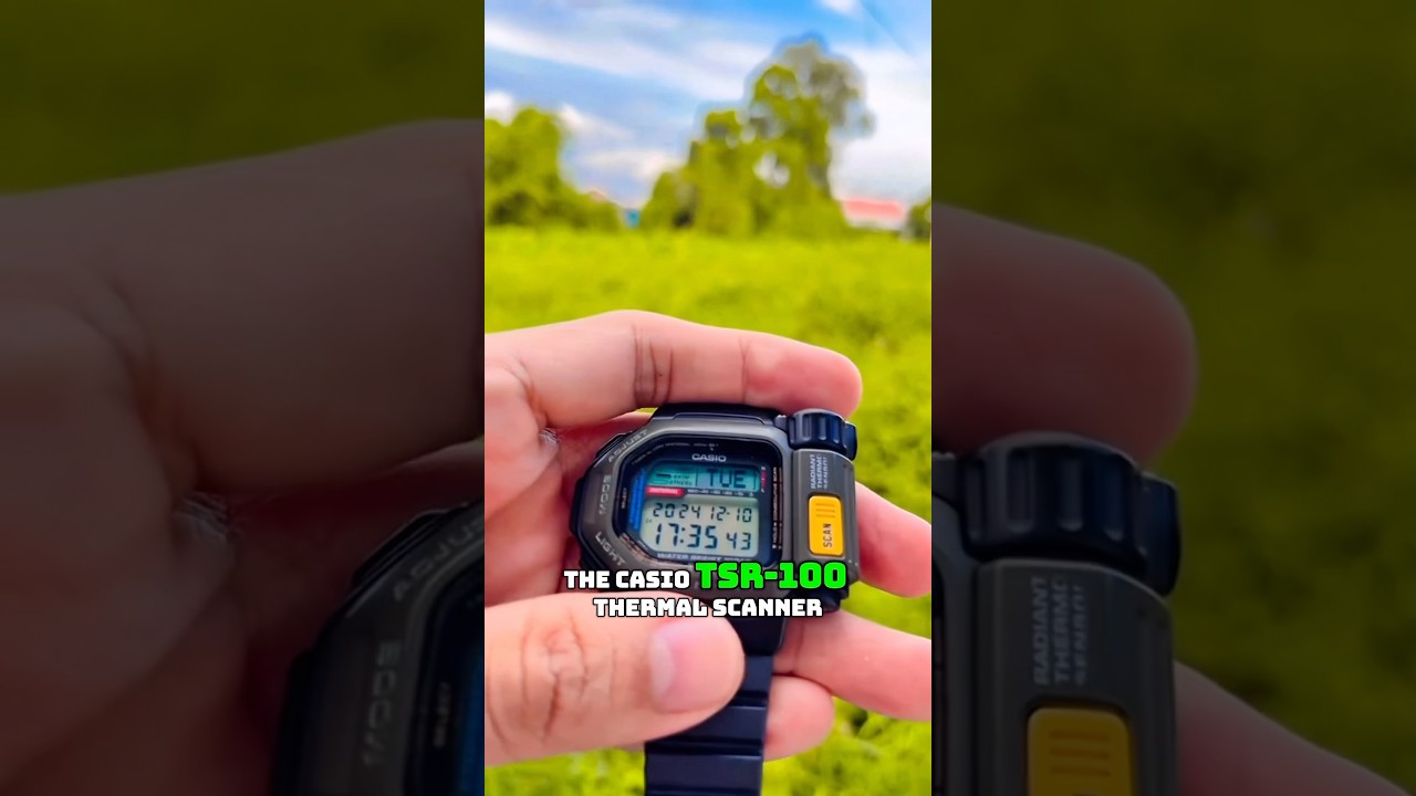 Watch to check if you're hot or cold! Casio TSR-100 #watch #casio