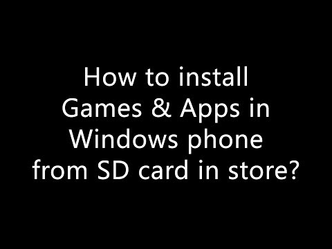 How to install Games & Apps in Lumia 520, 620, 720, 820, 920 from SD card | Memory card in store